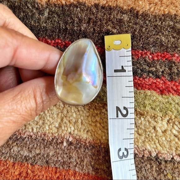 Mother of Pearl and Silver pendant and ring set - Picture 8 of 8